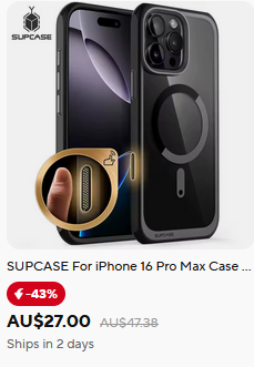 SUPCASE For iPhone 16 Pro Max Case with Camera Control Capture Button UB Mag Slim Shockproof Magnetic MagSafe Phone Case Cover